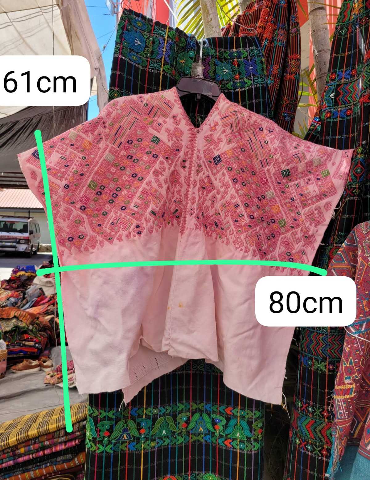 Pink Nahuala huipil #3-46