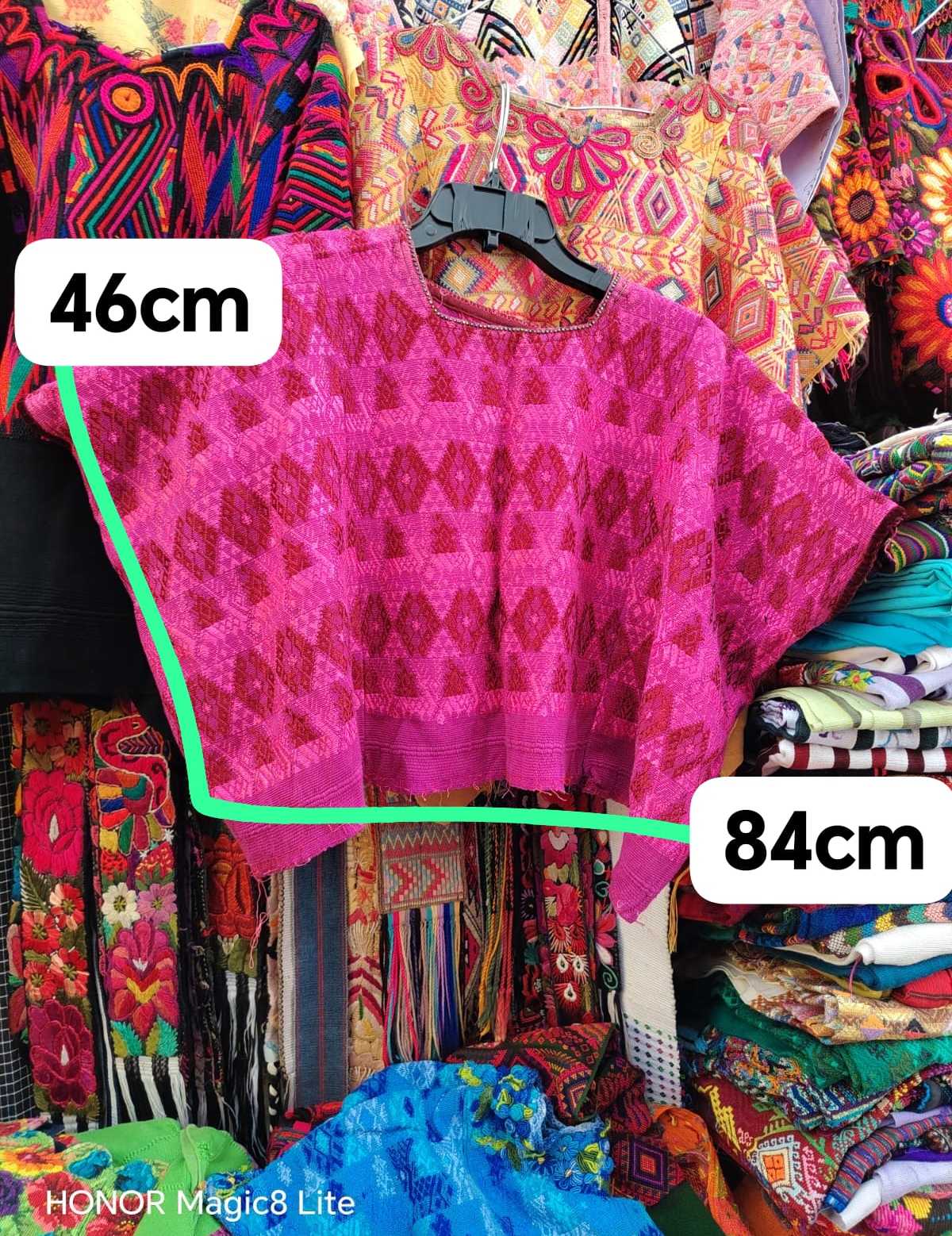 Hot pink Coban huipil #4-162