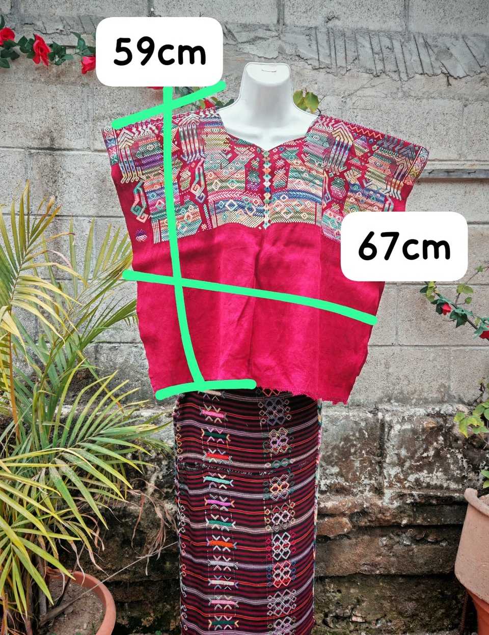 Red ceremonial men Nahuala huipil #4-285