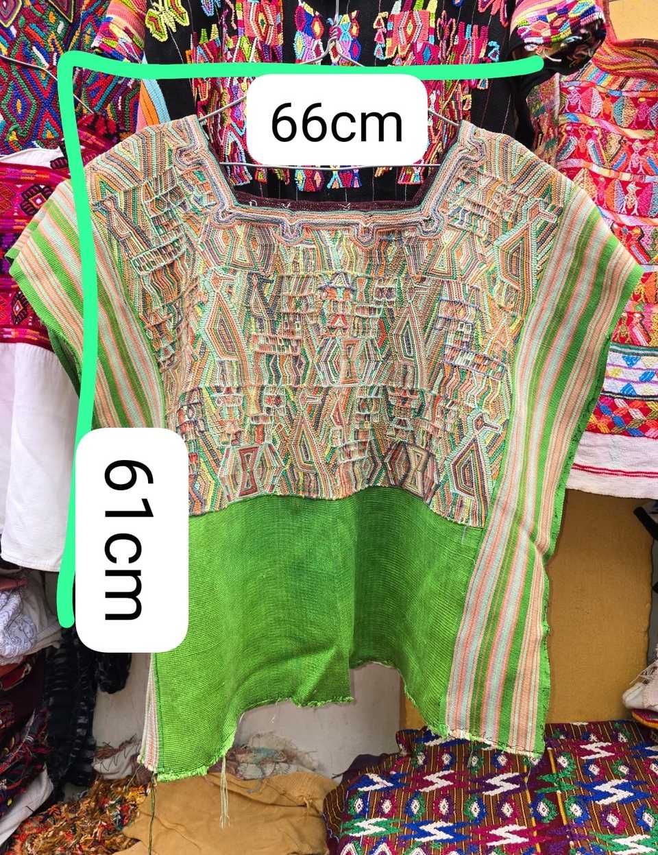 Green Nebaj huipil #5-84