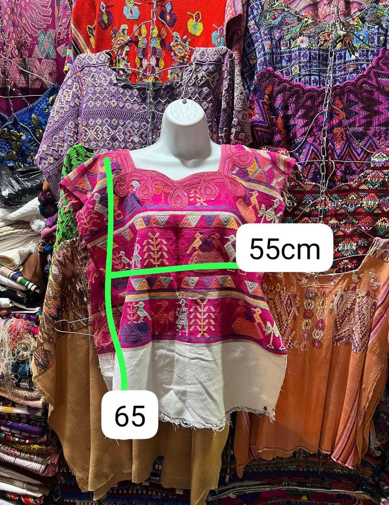 Hot pink Nebaj huipil #5-205