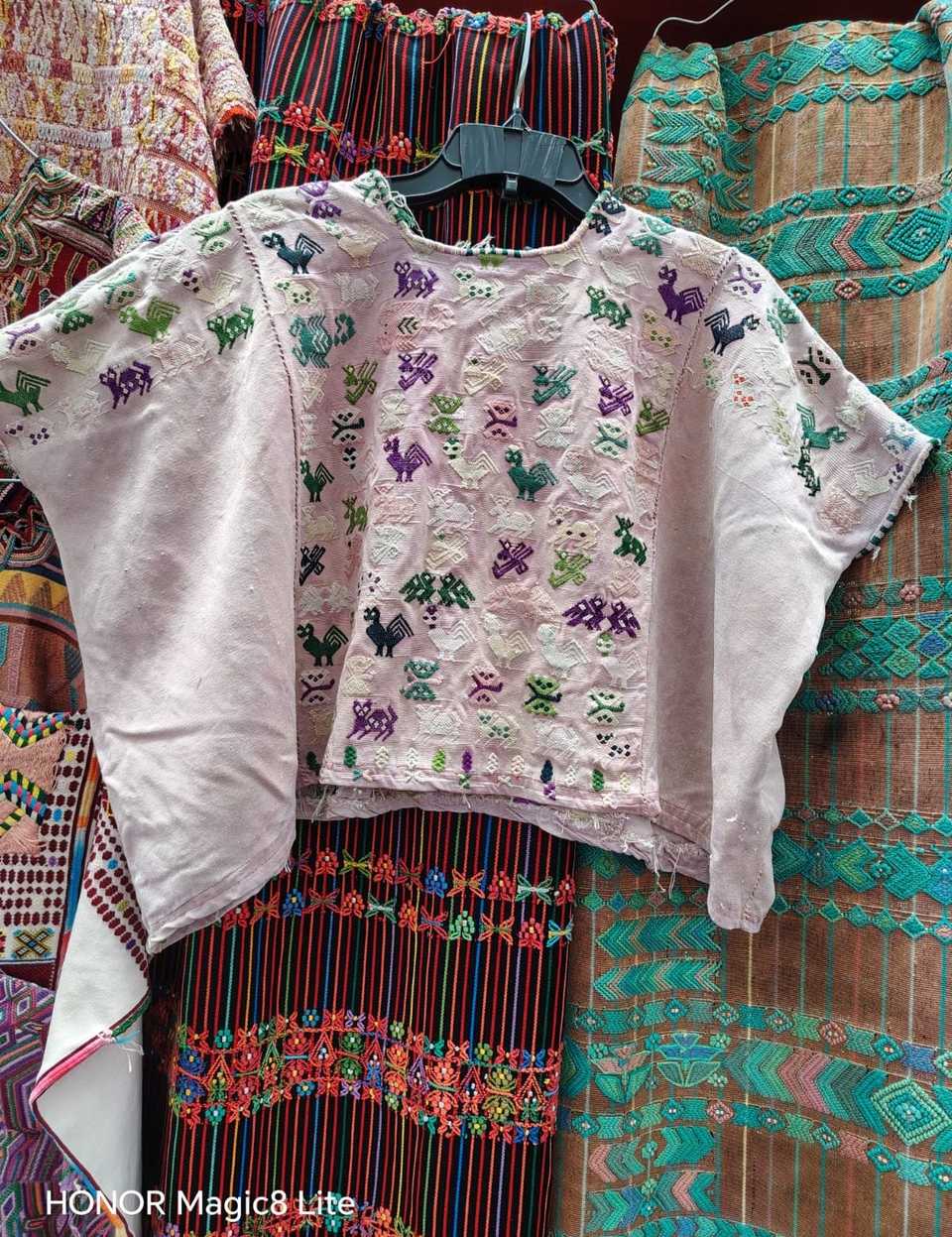 Faded pink San Lucas Toliman huipil #5-127