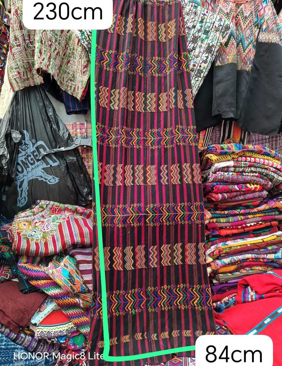 Burgundy and black zigzag Colotenango corte #4-294