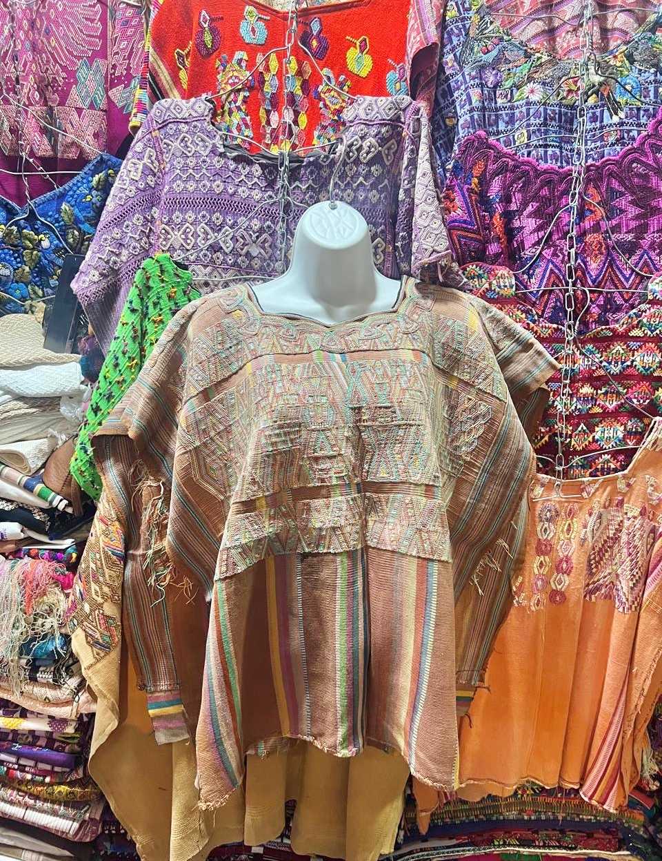 Warm clay Nebaj huipil #5-206