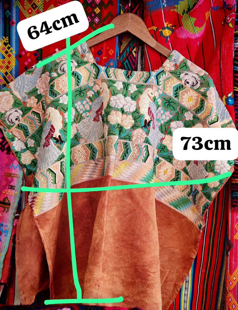 Green and Tan Comalapa Huipil #6-312