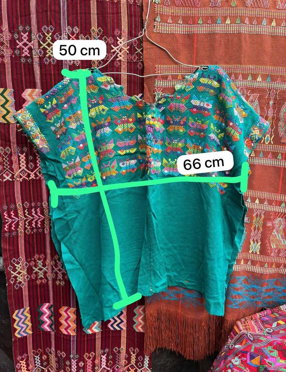 Turquoise Nahuala huipil #5-383