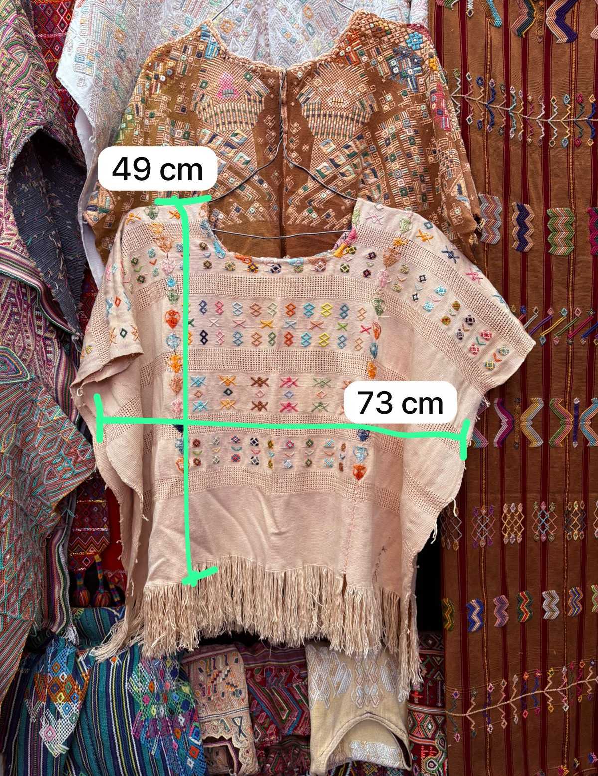 Cream Colotenango huipil #3-14