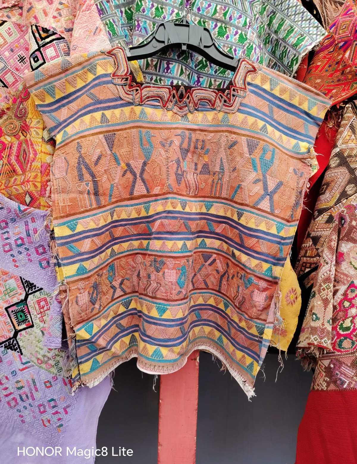 Pale coral Nebaj huipil #4-83