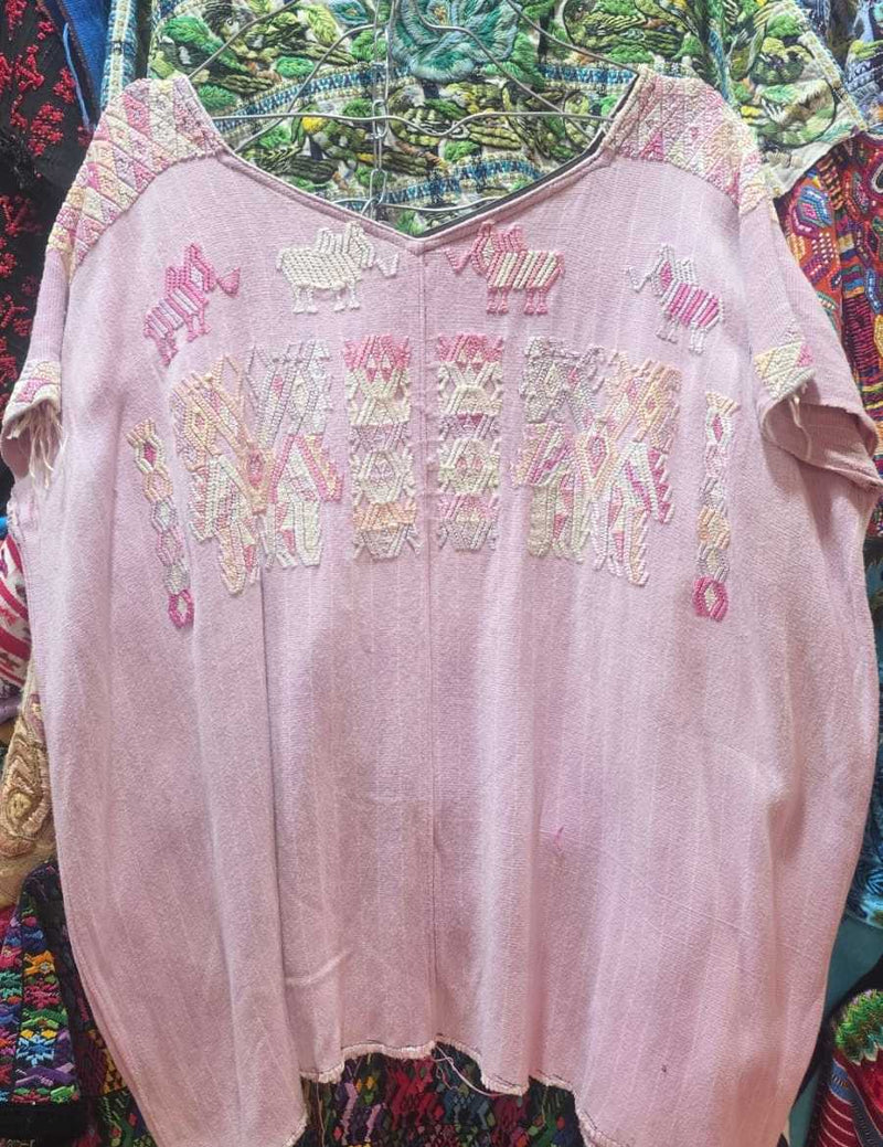 Pastel pink Chajul huipil (reserved for Vaea)