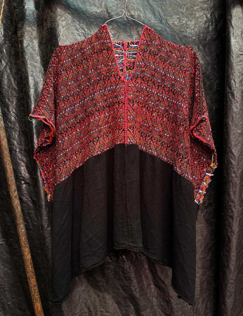 Red and black Nahuala huipil #5-78