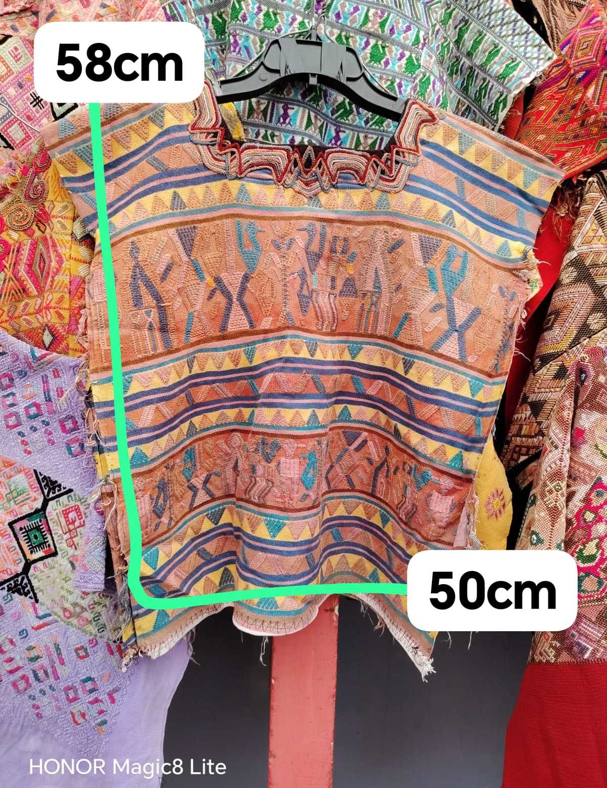 Pale coral Nebaj huipil #4-83