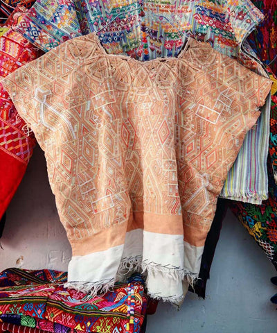 Biscuit and white Nebaj huipil