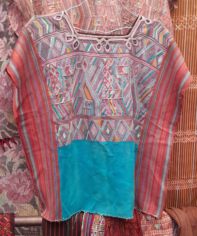 Embroidered Vintage Guatemalan huipil textile