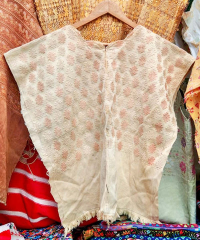 Blush and cream huipil