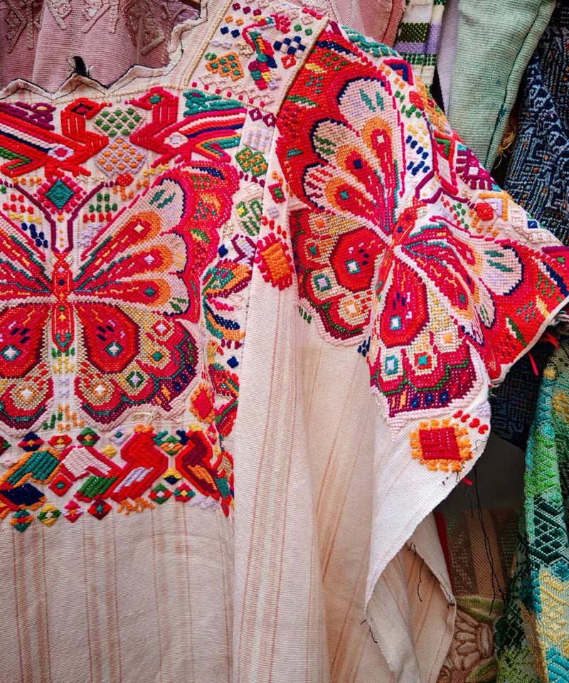 Chichi huipil with butterflies