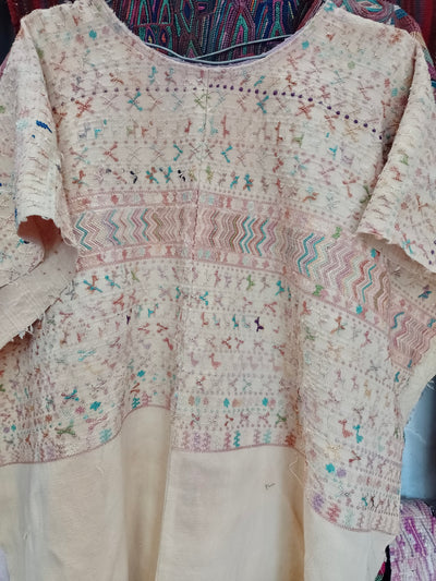 Vintage Guatemalan huipil textile 