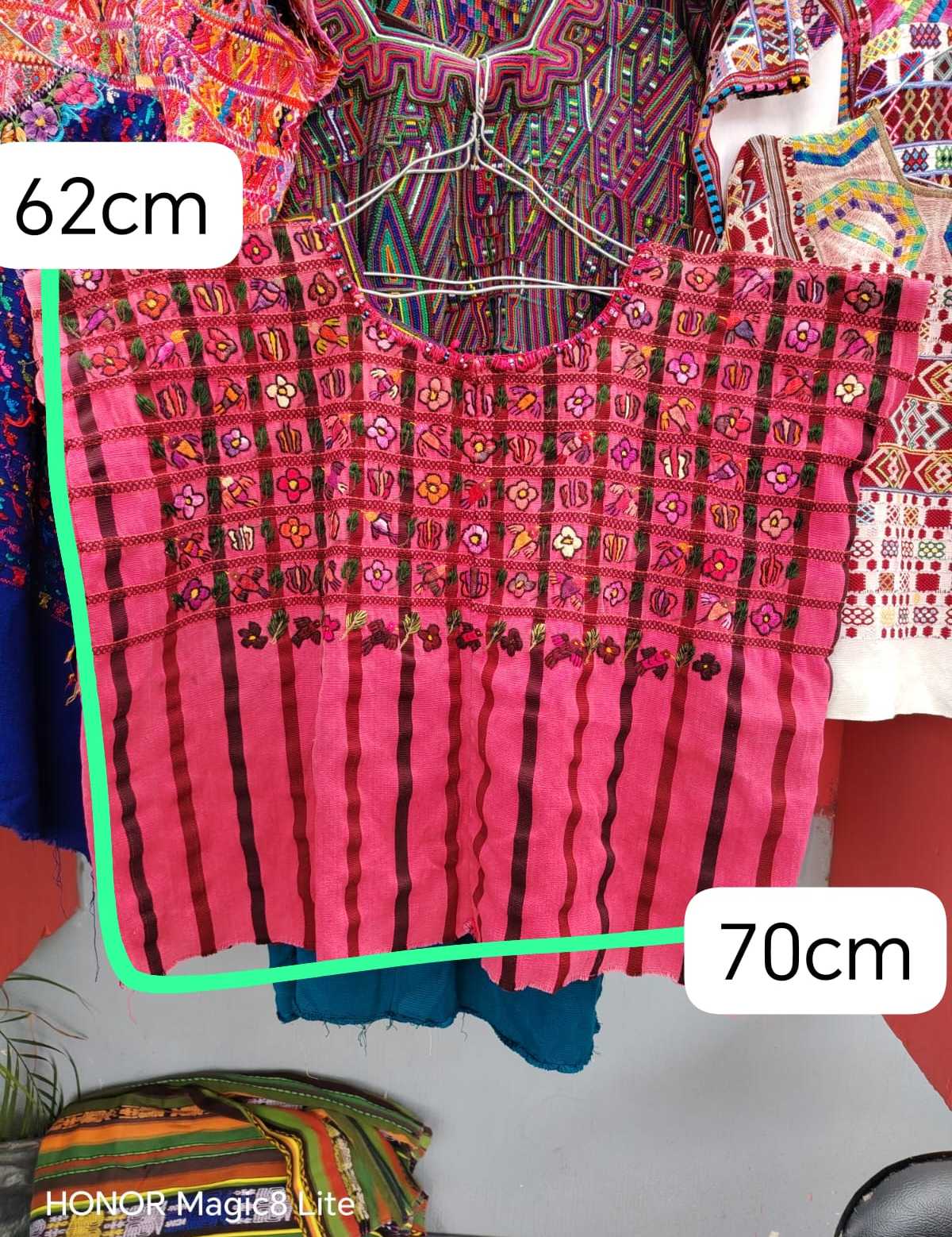 Hot pink Santiago huipil #6-142