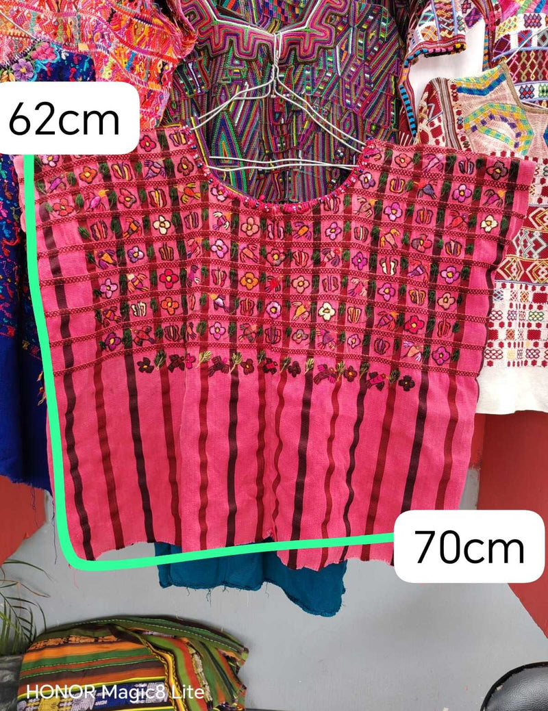 Hot pink Santiago huipil #6-142