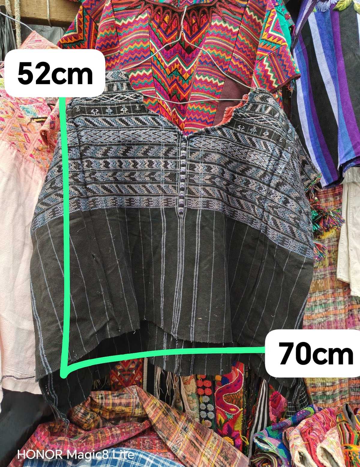 Black and grey Comalapa huipil #4-58