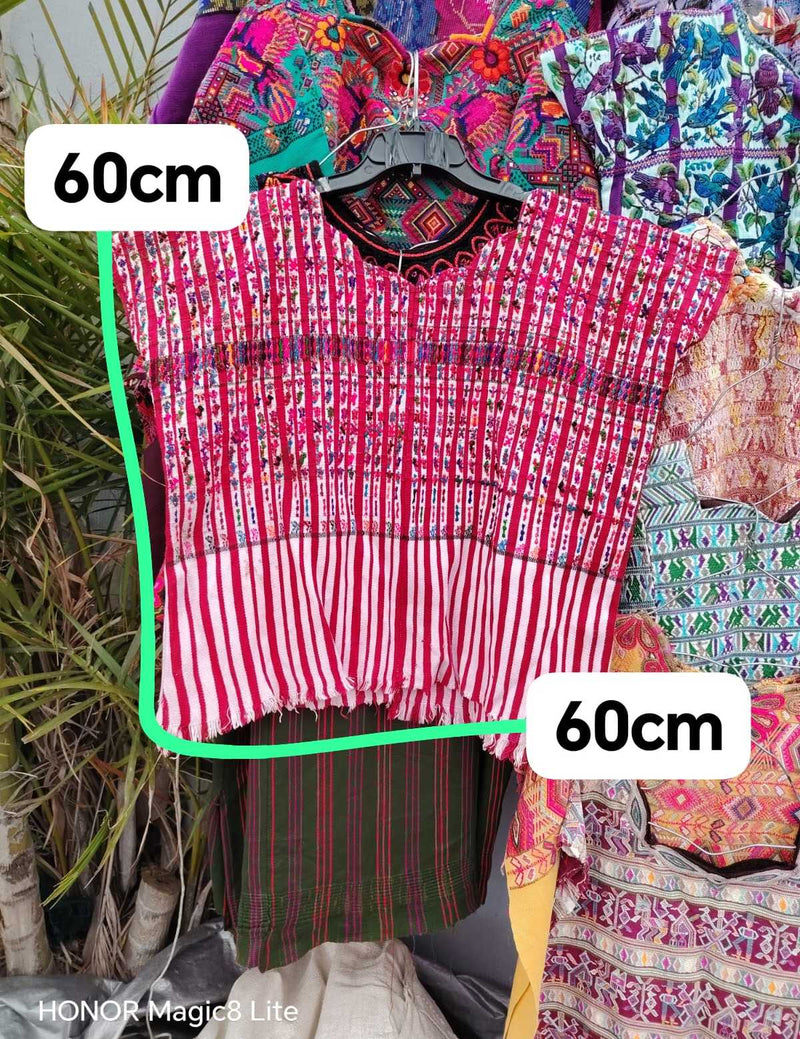 Candy striped San Lucas huipil #4-209