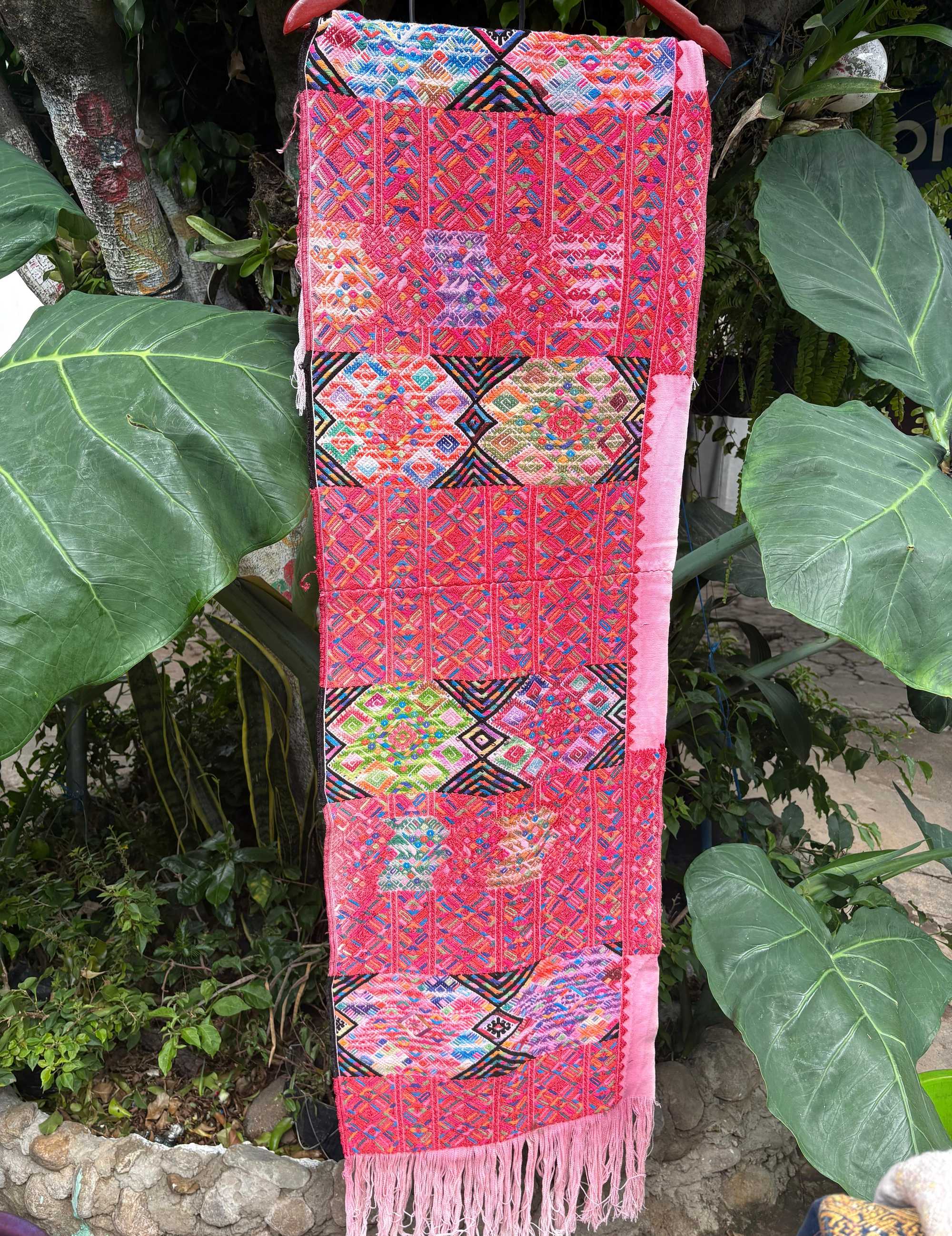 Pink Nebaj Tzute #6-203