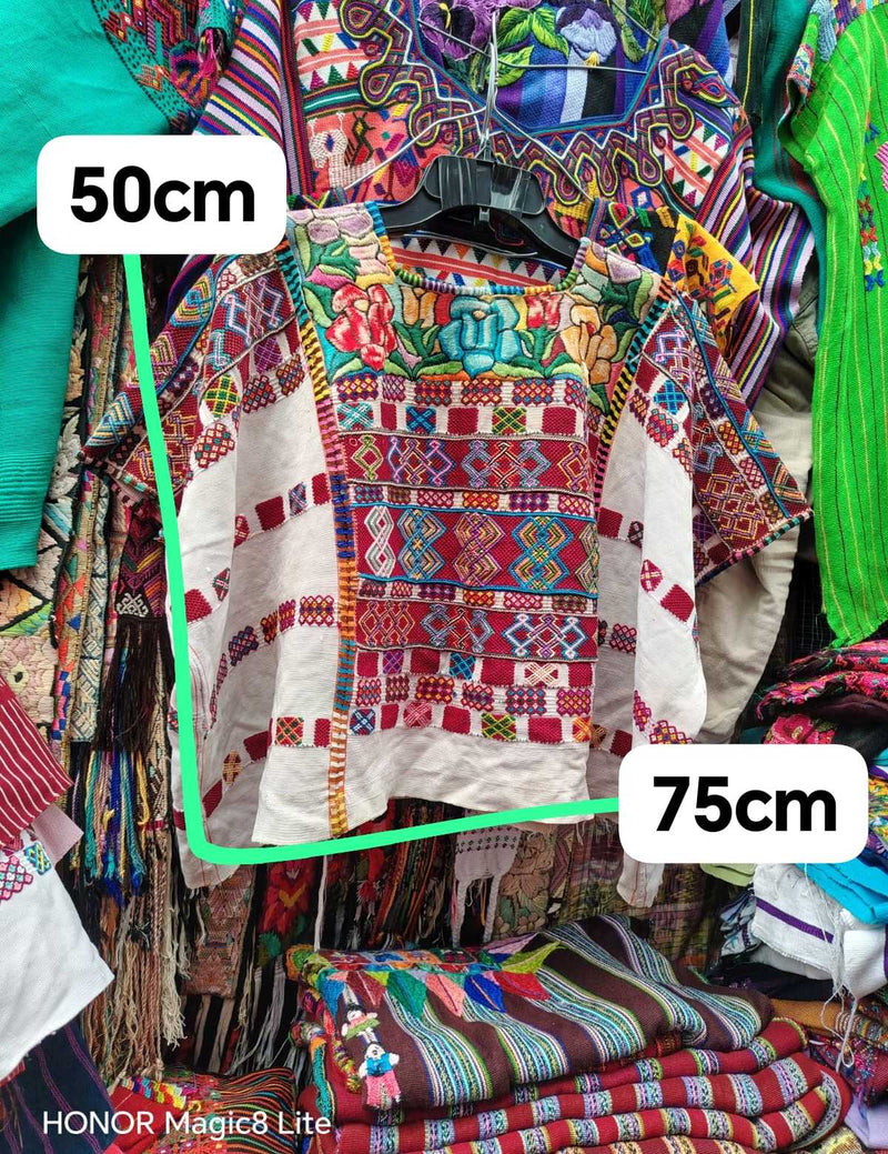 Ceremonial floral Colotenango huipil #4-122