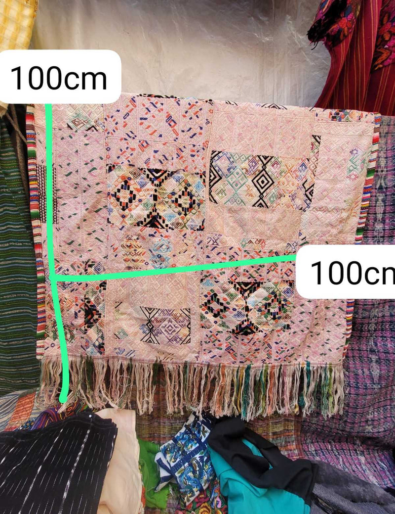 Pink huipiles Nahuala blanket #2-42