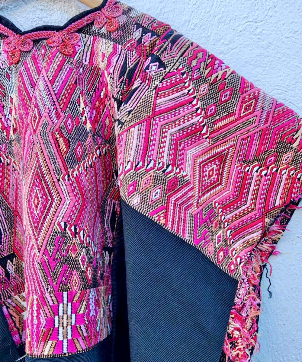 Chichi huipil in hot pink geometrics