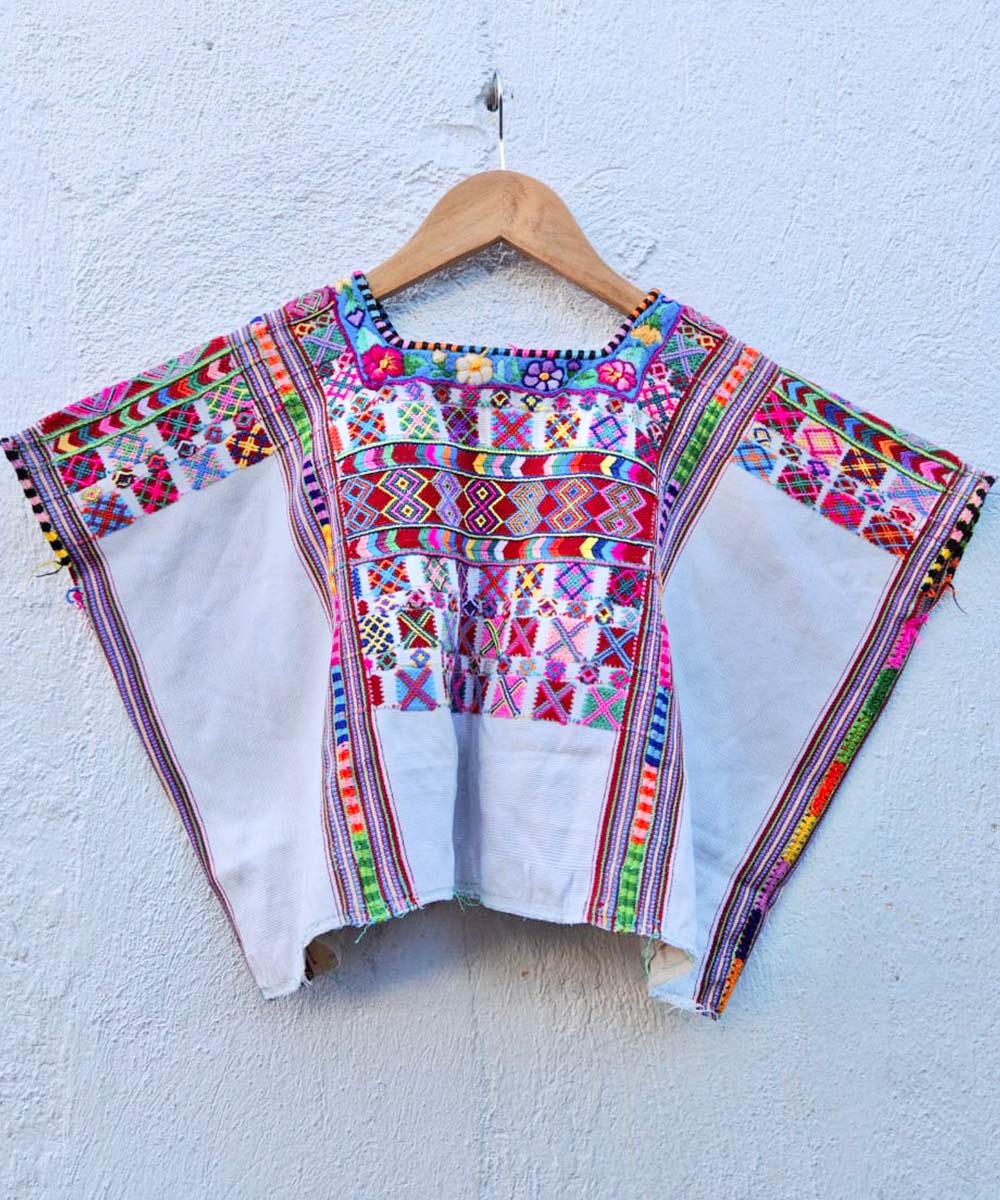 Colotenango huipil on white cotton