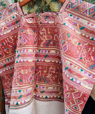 Nebaj huipil in warm brown