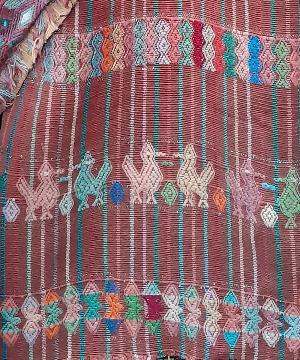 Guatemalan textile - colorful Aguacatan corte