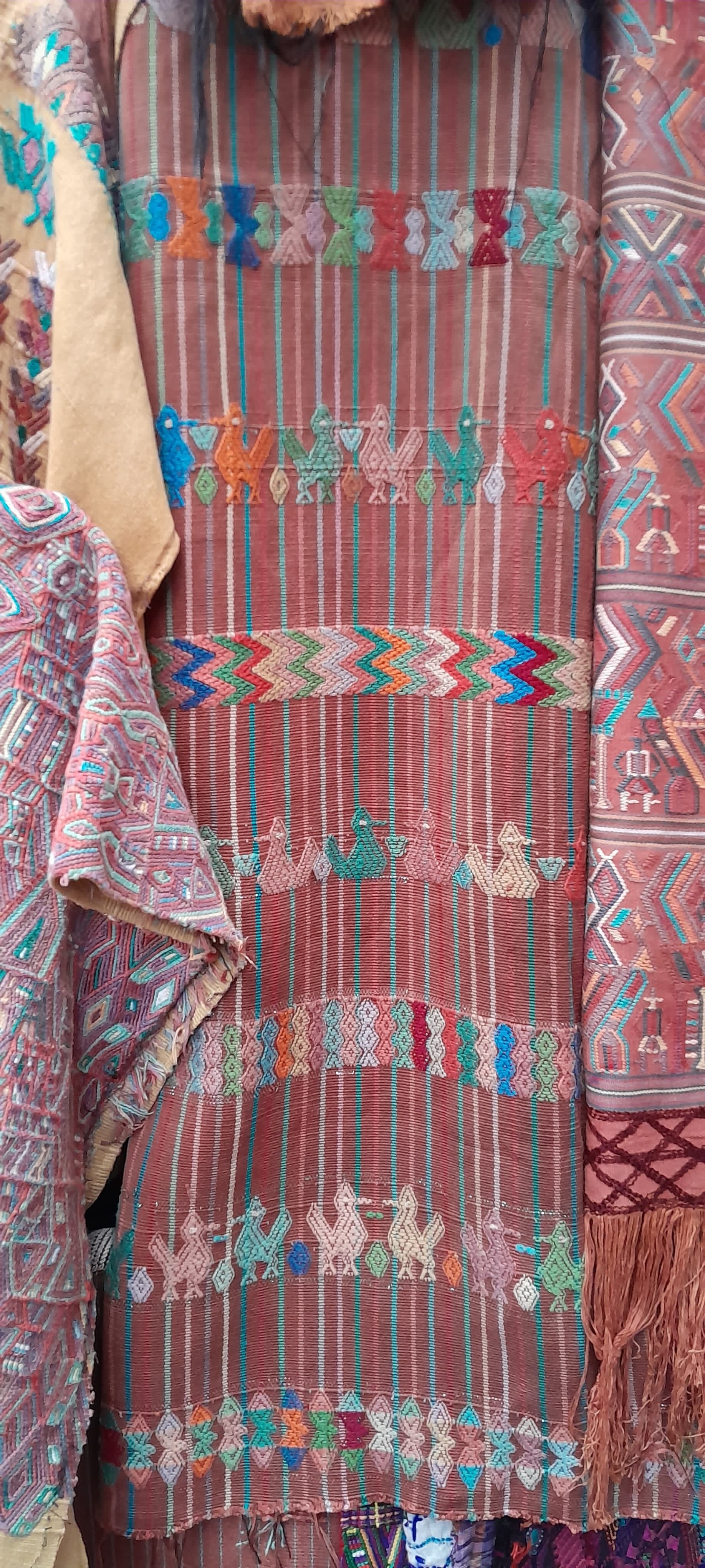 Guatemalan textile - colorful Aguacatan corte