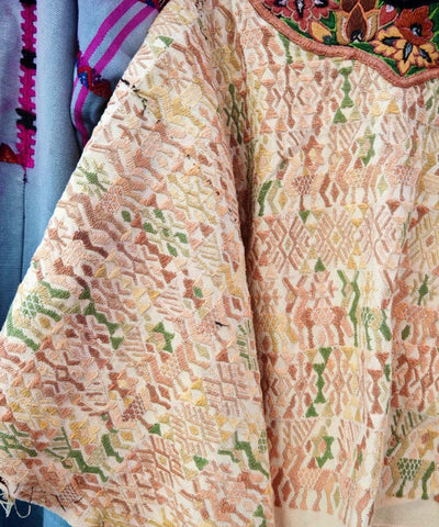 Embroidered Vintage Guatemalan huipil textile