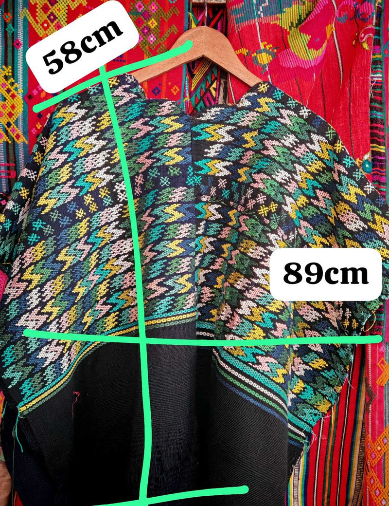 Green Zigzag Comalapa Huipil #6-310