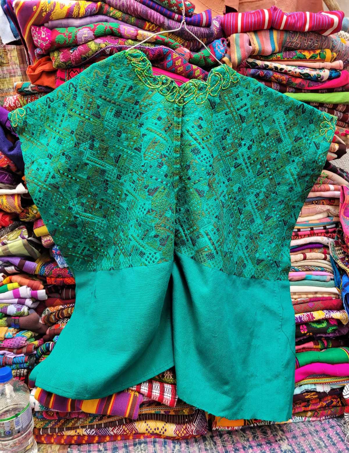 Green Santa Maria de Jesus huipil #3-4