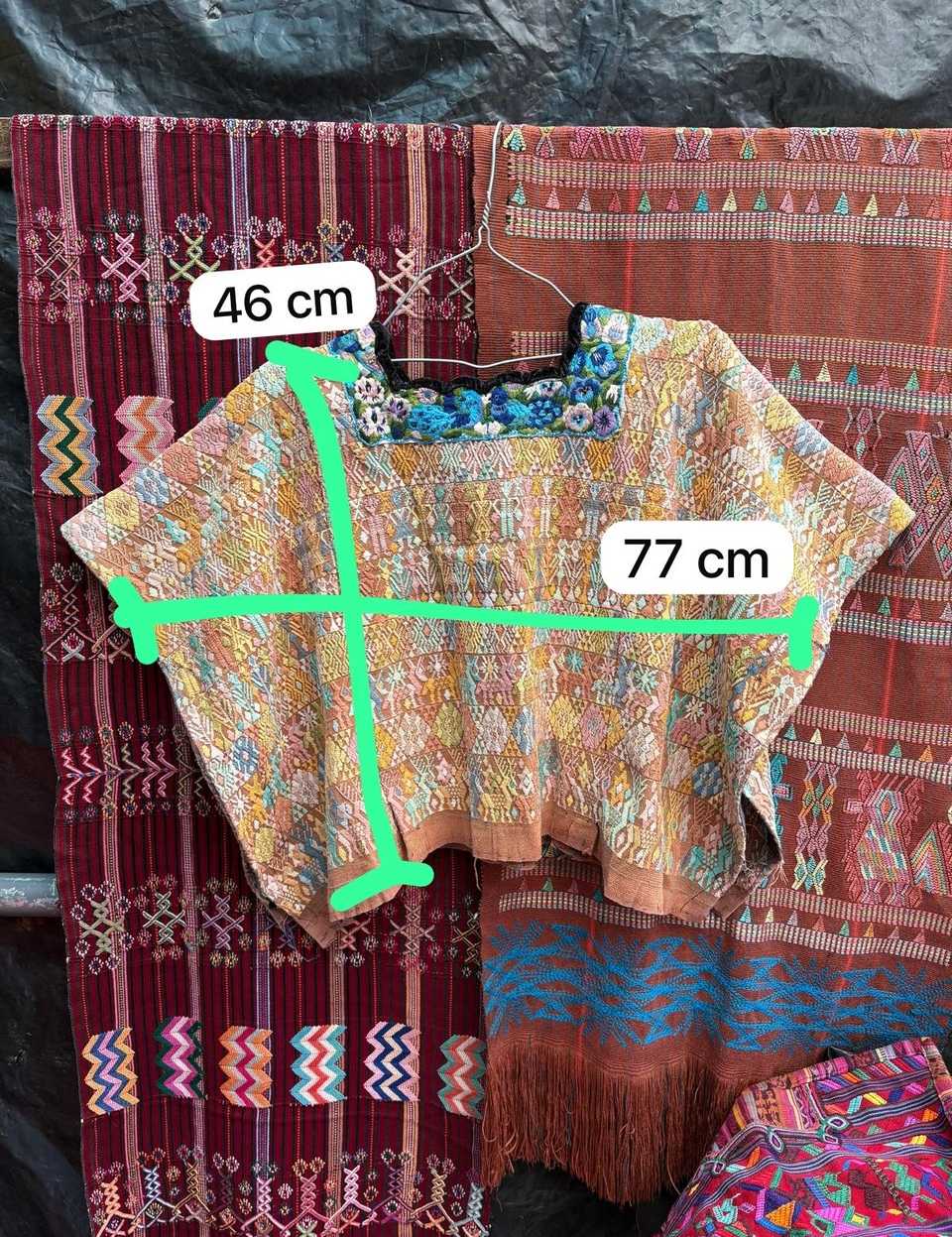 Pastel on biscuit Coban huipil #5-390