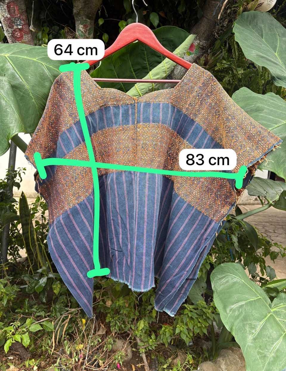 Indigo and Brown Nahuala Huipil #6-199