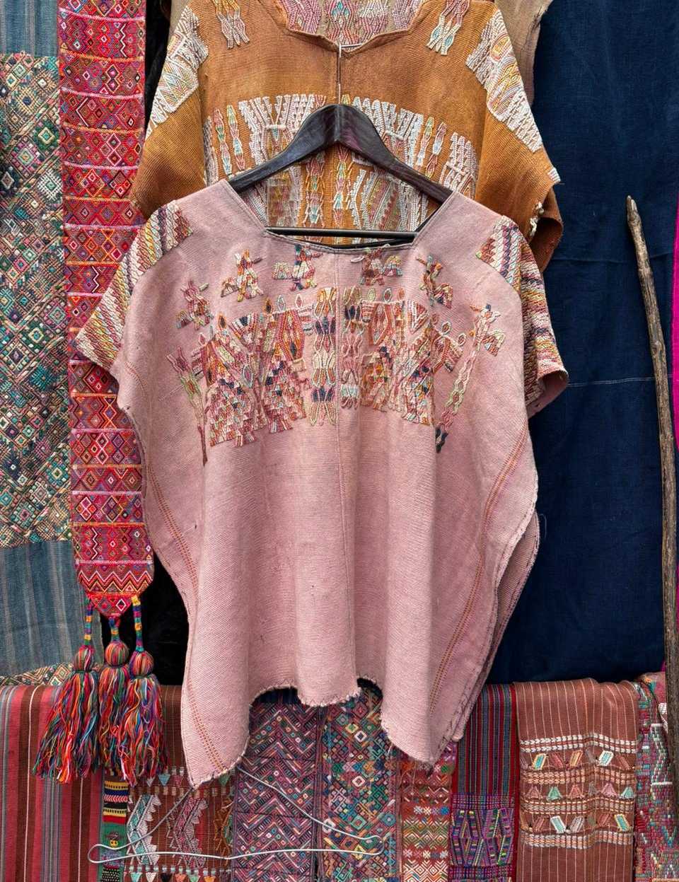 Huipil Chajul rosa pálido #2-36