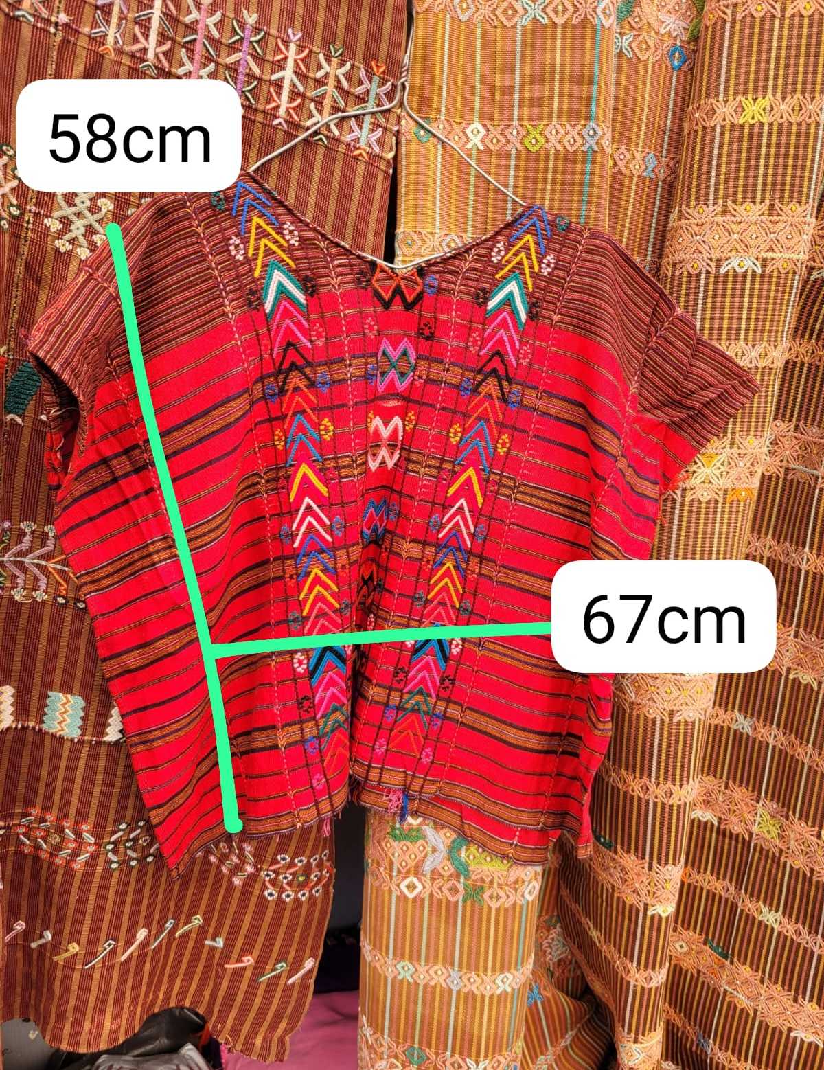 Red Colotenango huipil #2-71