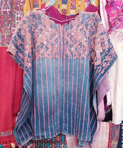 Embroidered Vintage Guatemalan huipil textile