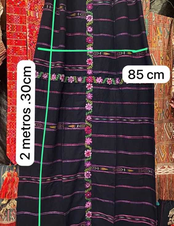 Indigo and pink Chichicastenango corte #6-83