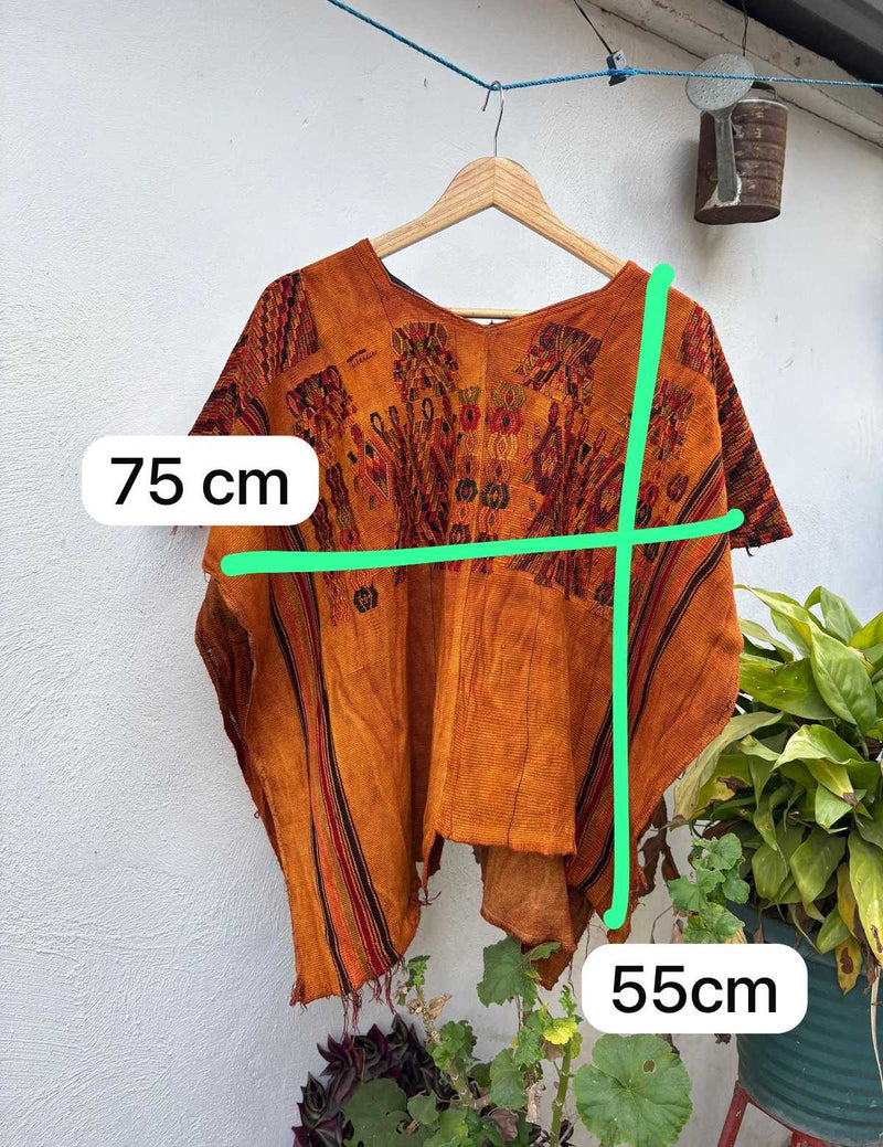 Burnt orange Chajul huipil #2-121