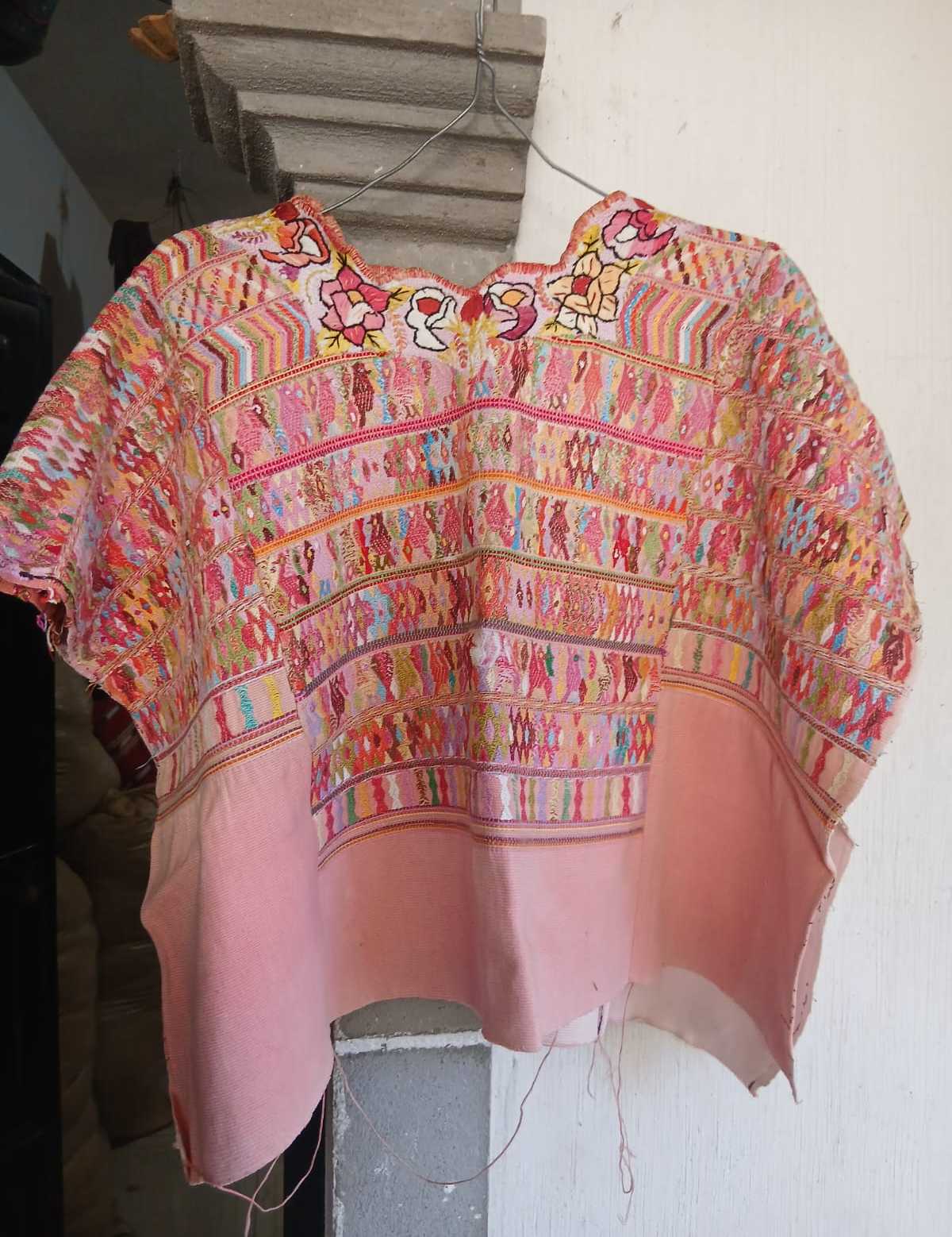 Huipil de San Juan Cotzal de durazno #2-29