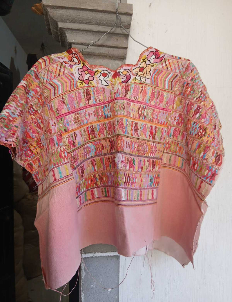 Huipil de San Juan Cotzal de durazno #2-29