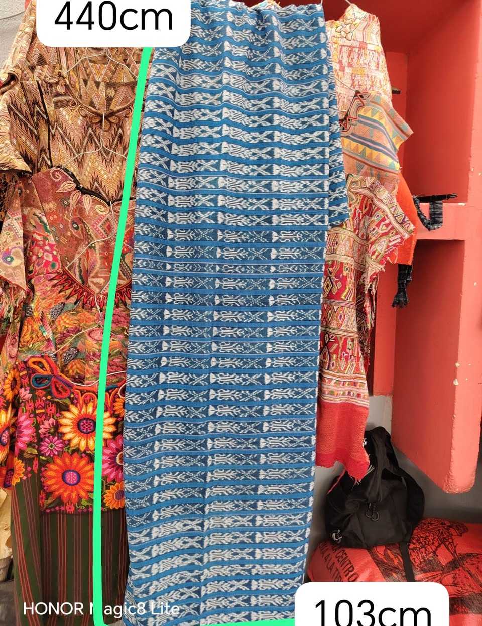 Indigo striped Santiago corte #5-187