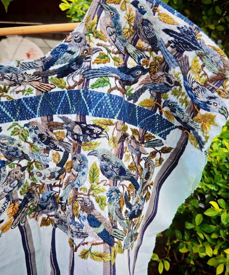 Vintage Guatemalan huipil with handwoven Mayan embroidery
