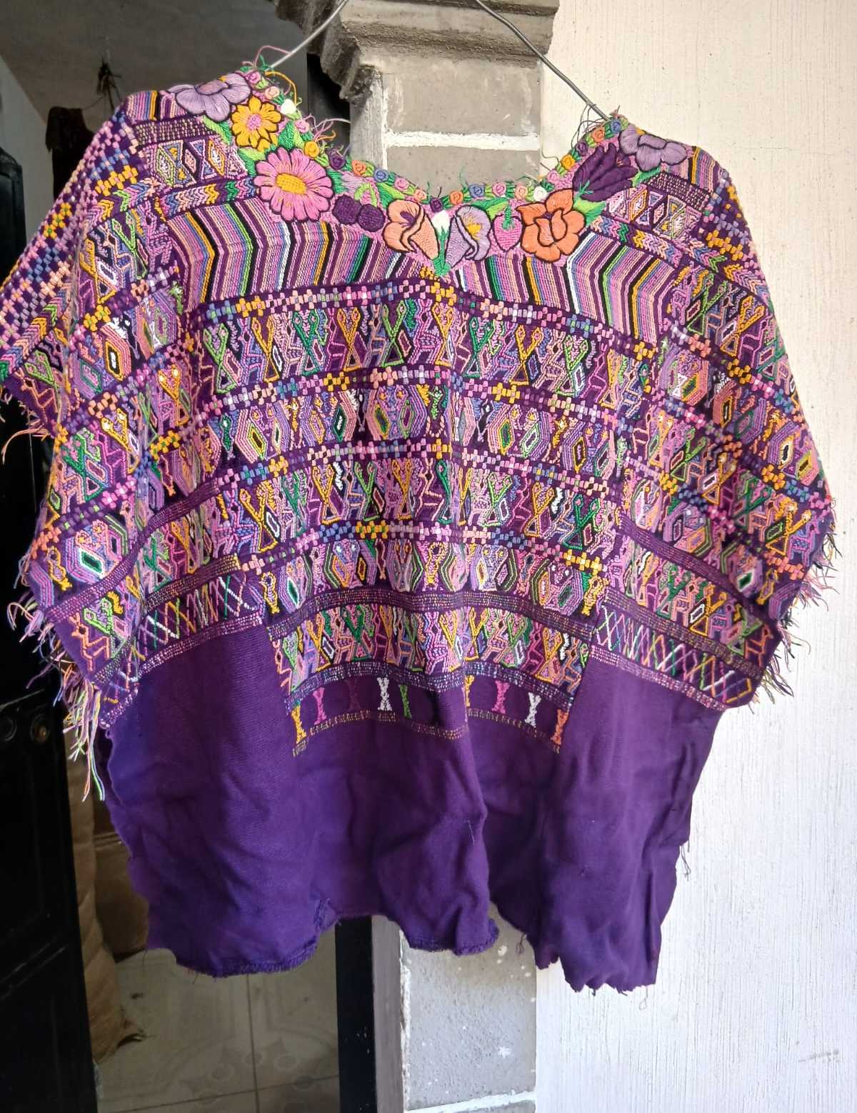 Royal purple San Juan Cotzal huipil #2-32