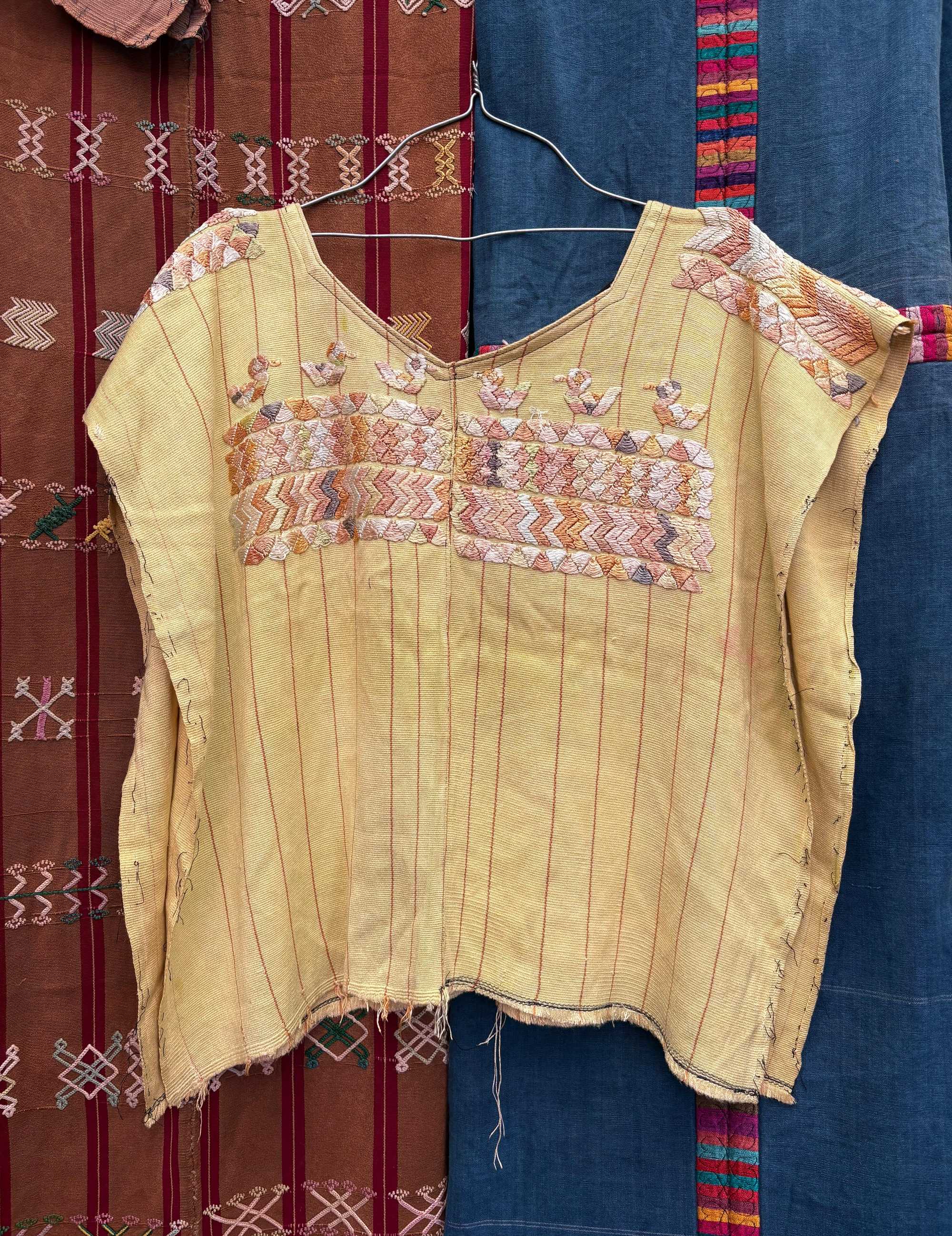 Yellow Chajul huipil #4-68