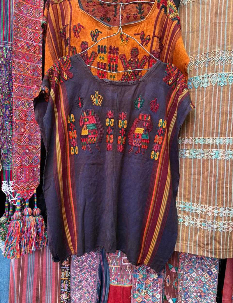 Huipil de Chajul Azul #1-55
