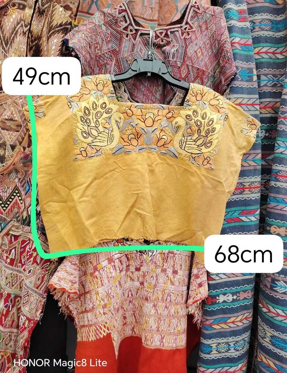 Primrose peacock Santiago huipil #4-324